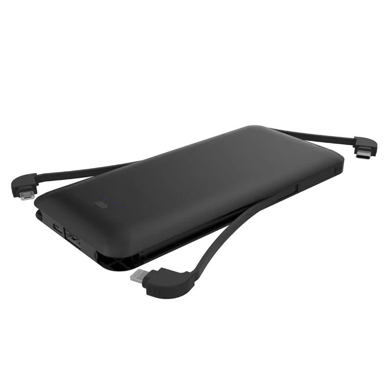 3-in-1 10000mAh Power Bank Portable Charger - AC Plug - Fonus C07 - Image 2