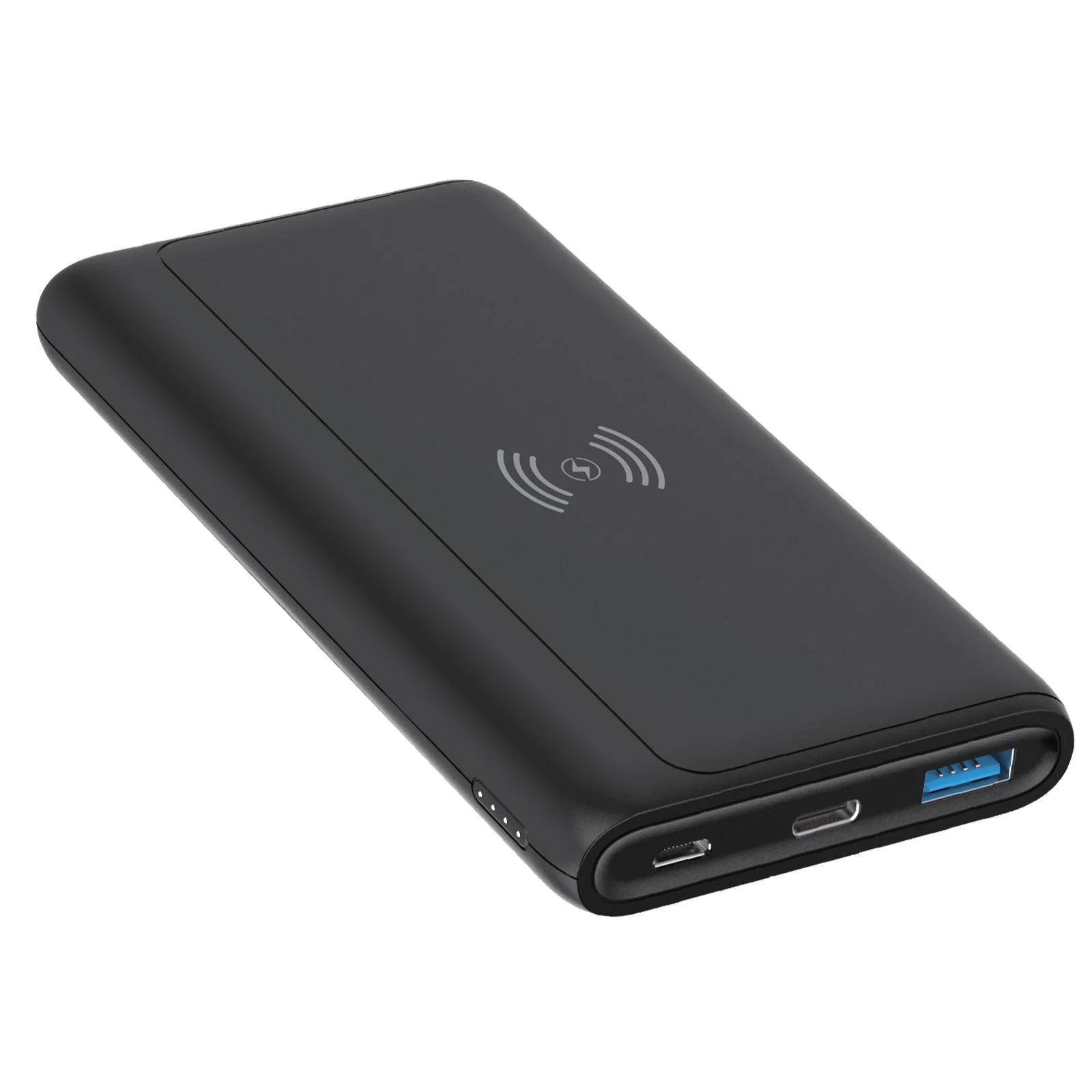 10000mAh Power Bank Wireless Charging Backup Battery Portable Charger Slim 2-Port USB - ZDC36