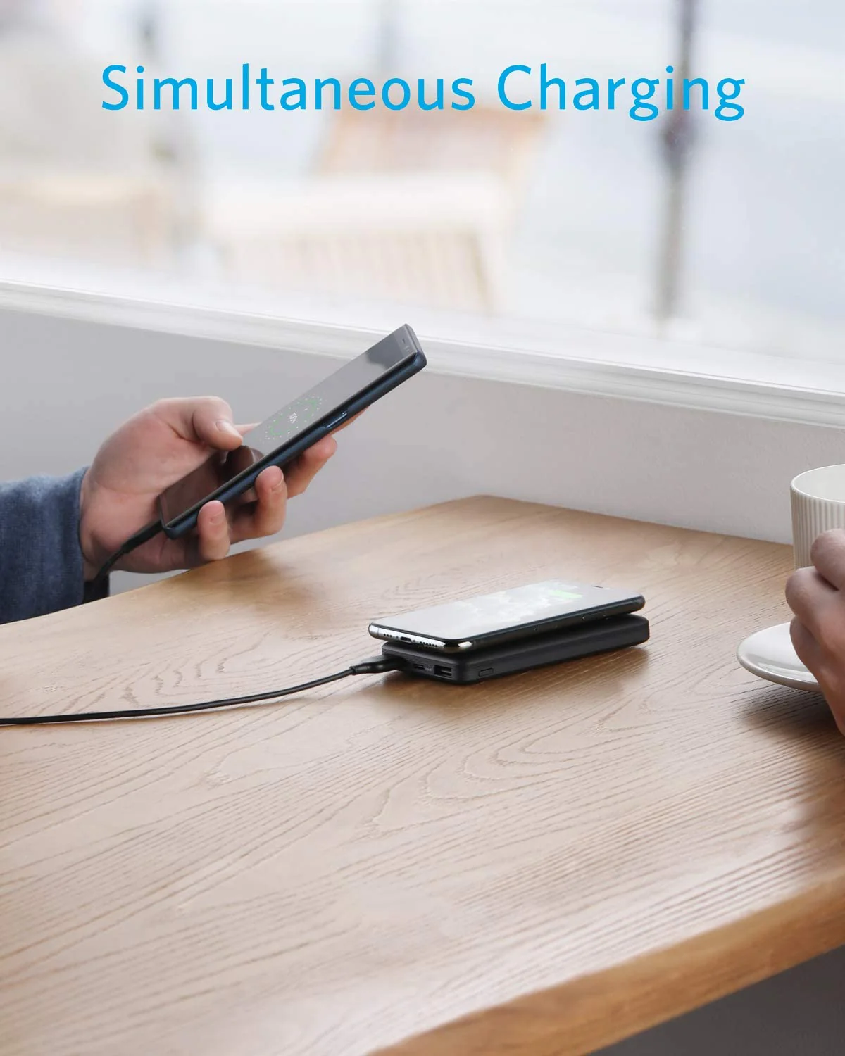 10000mAh Power Bank Wireless Charging Backup Battery Portable Charger Slim 2-Port USB - ZDC36 - Image 6