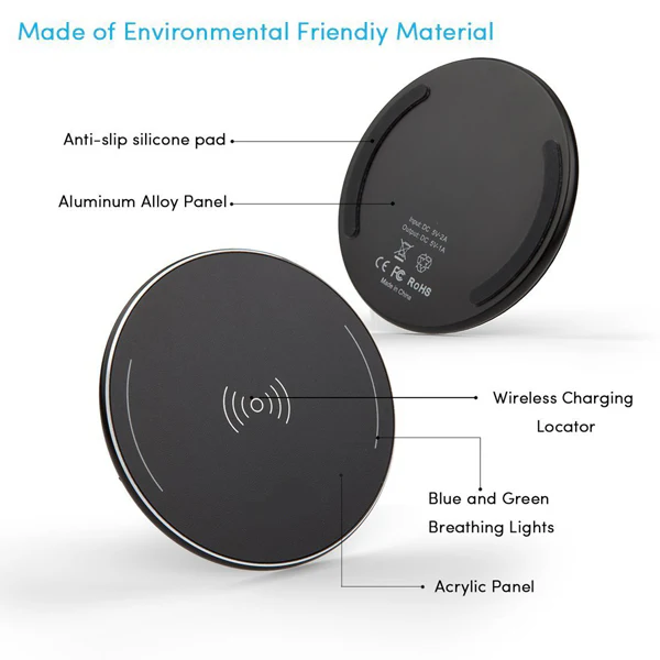 Ultra Slim Wireless Charger Fast Charging Pad - K83 - Image 5