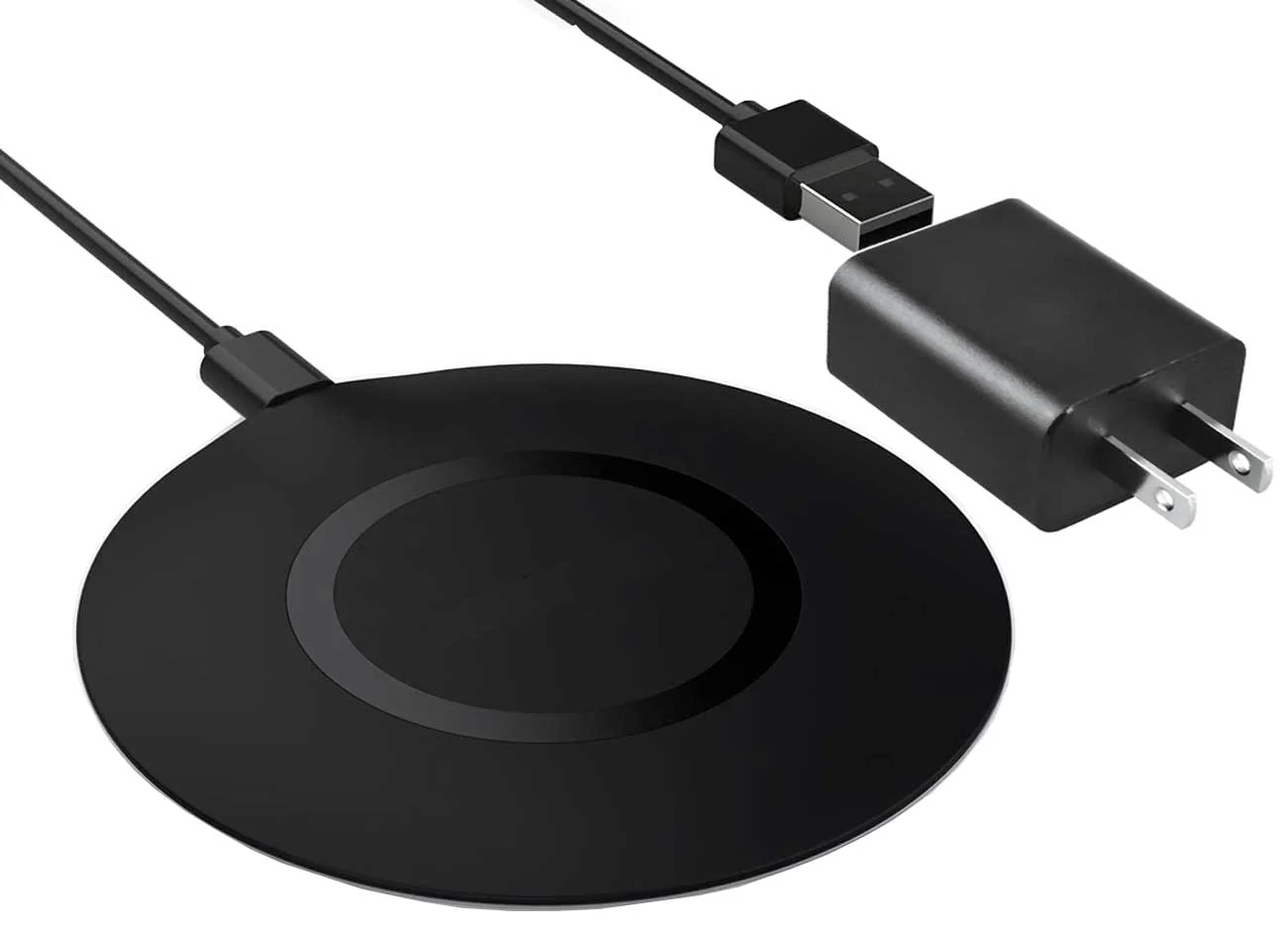 15W Fast Wireless Charger With USB Wall Charger Power Adapter Charging Pad Slim Quick Charge - ZDWH4
