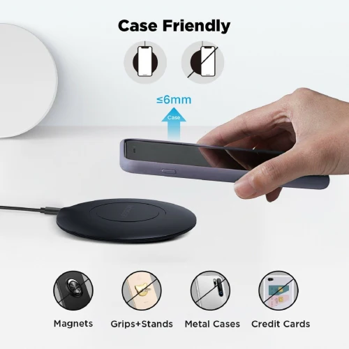 15W Wireless Charger Fast Charging Pad Slim Quick Charge - ZDWH1 - Image 2