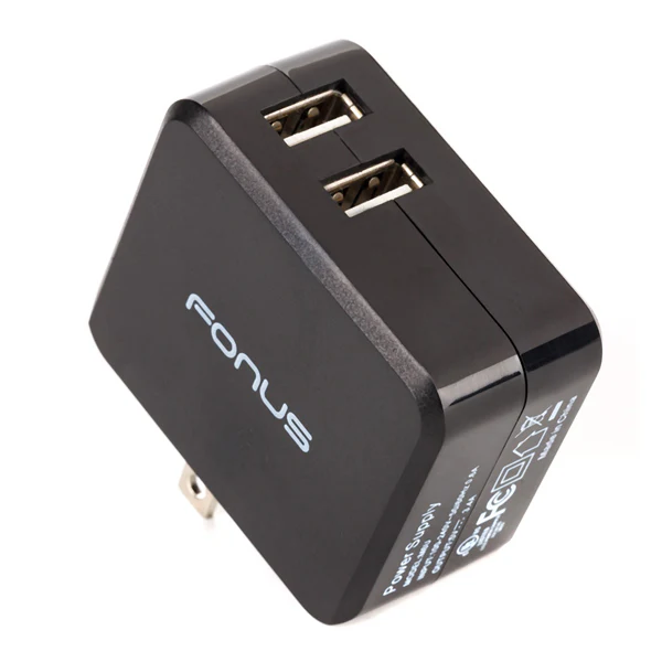 17W 3.4A 2-Port USB Home Wall Charger - Smart Detect - Fonus K63 - Image 3
