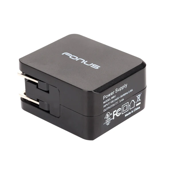 17W 3.4A 2-Port USB Home Wall Charger - Smart Detect - Fonus C05 - Image 5