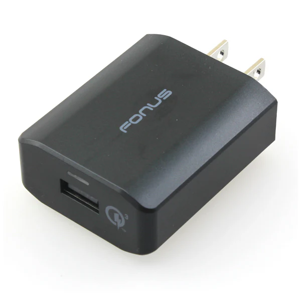 18W Fast USB Home Wall Charger 6ft USB-C Cable - QC3.0 - Fonus B75 - Image 2