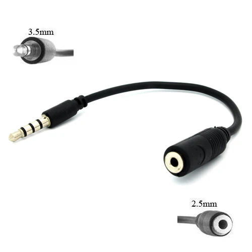 2.5mm Female to 3.5mm Male Headphone Adapter - S06 - Image 4