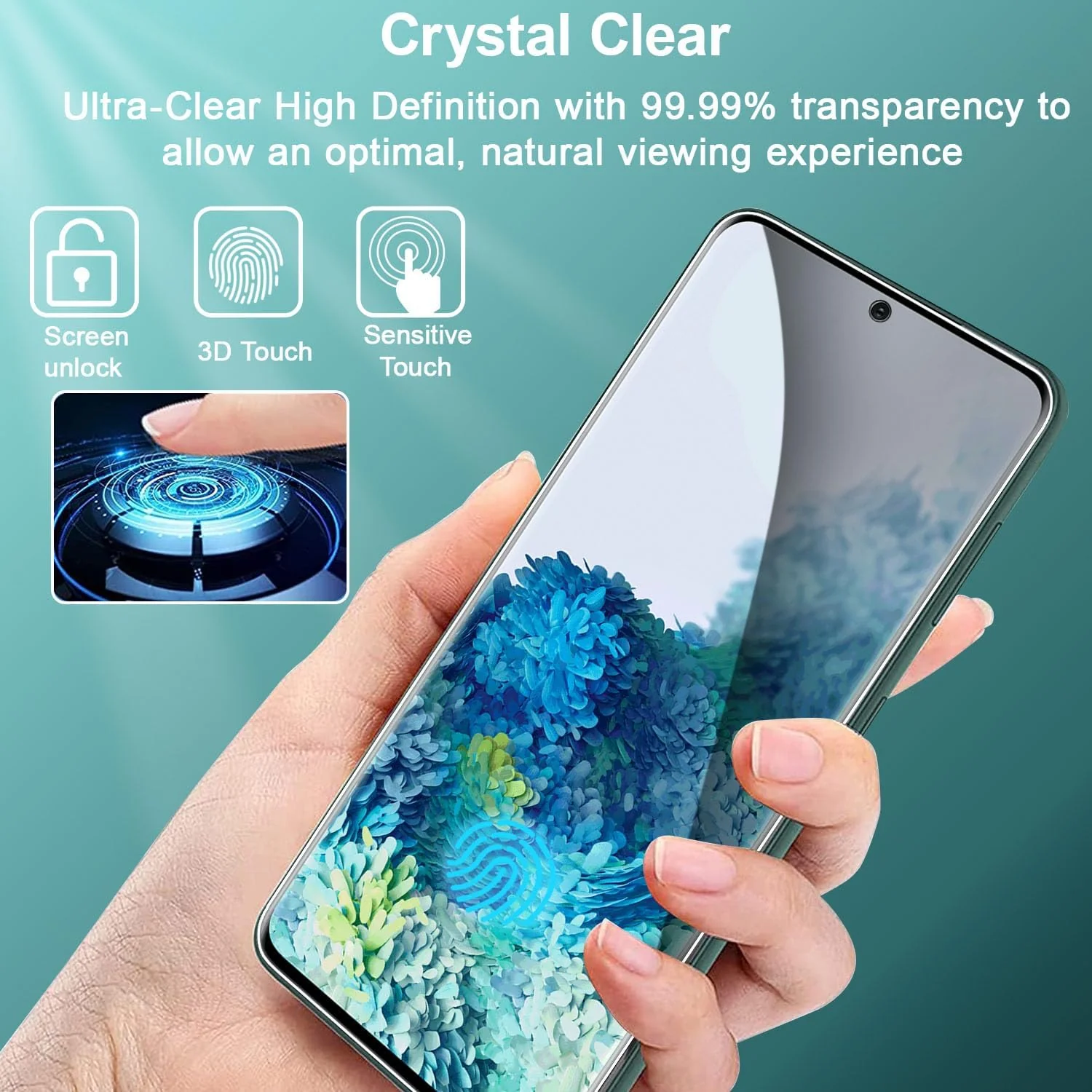 2 Pack Privacy Screen Protector Tempered Glass Anti-Spy 9H Hardness Anti-Peep 3D Edge - ZD2SP64 - Image 5