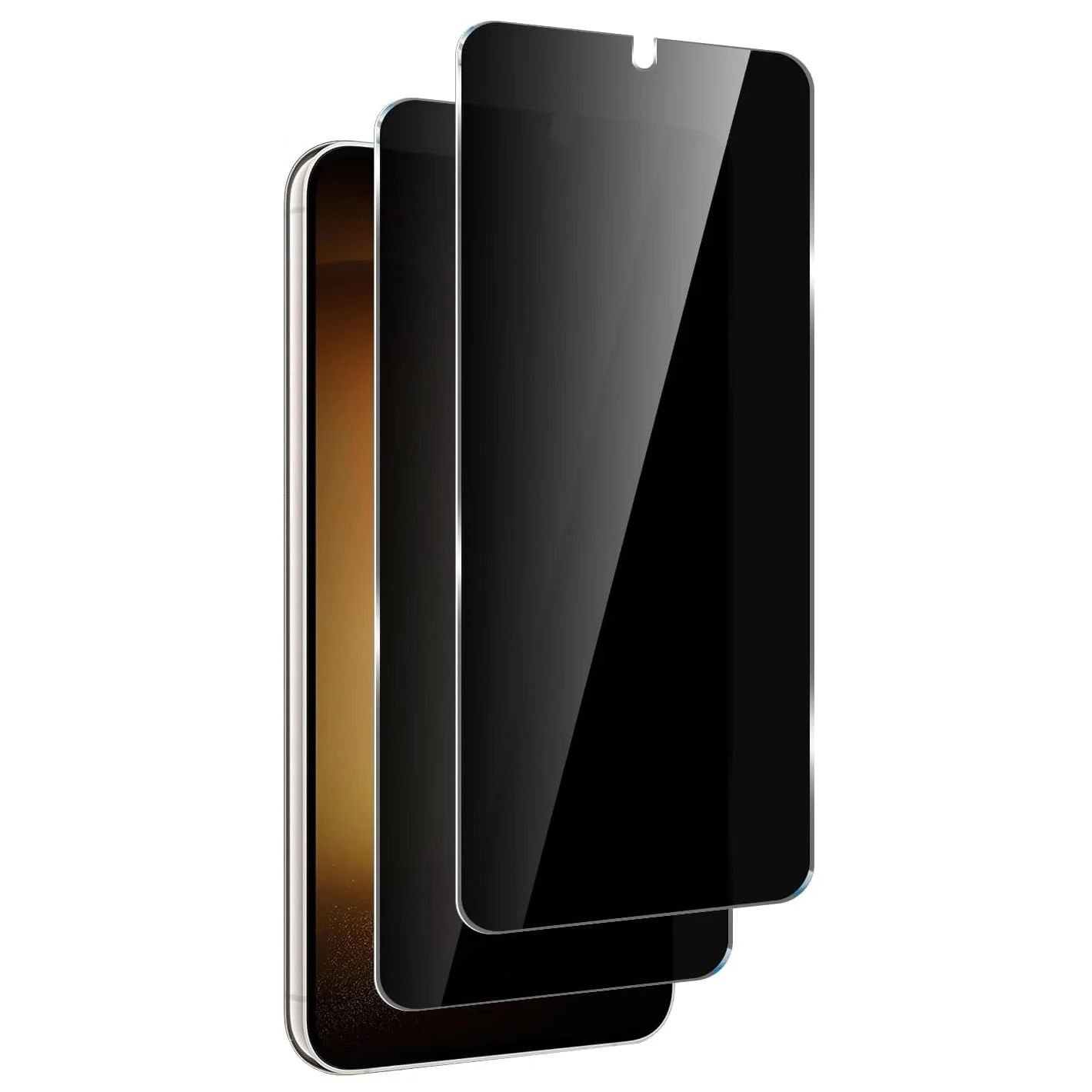 2 Pack Privacy Screen Protector Tempered Glass Anti-Spy 9H Hardness Anti-Peep 3D Edge - ZD2V54