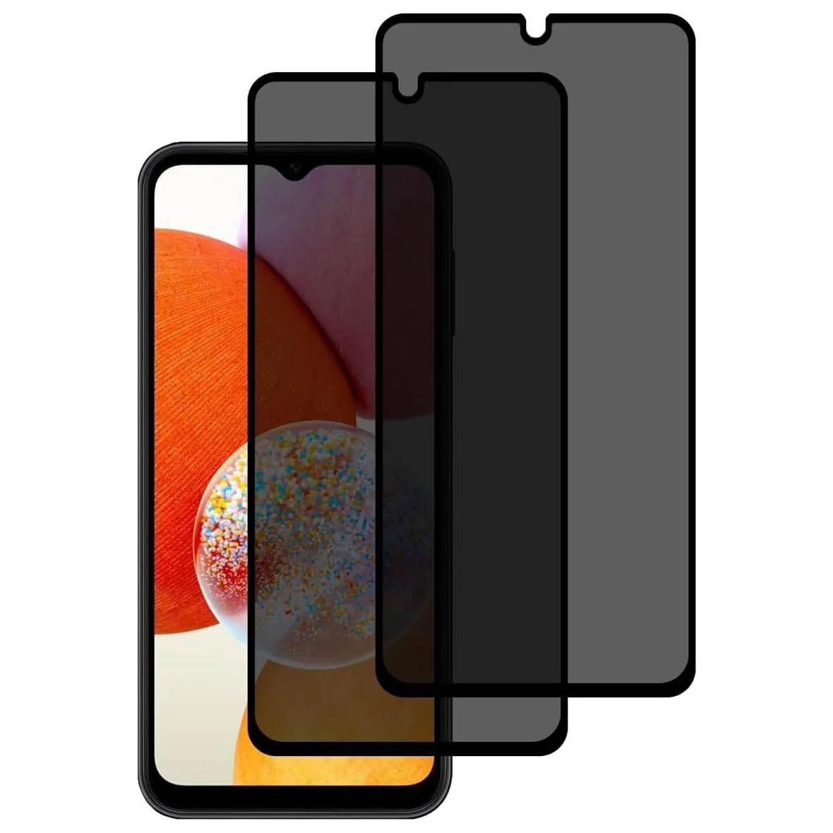 2 Pack Privacy Screen Protector Tempered Glass Anti-Spy 9H Hardness Anti-Peep 3D Edge - ZD2XG61