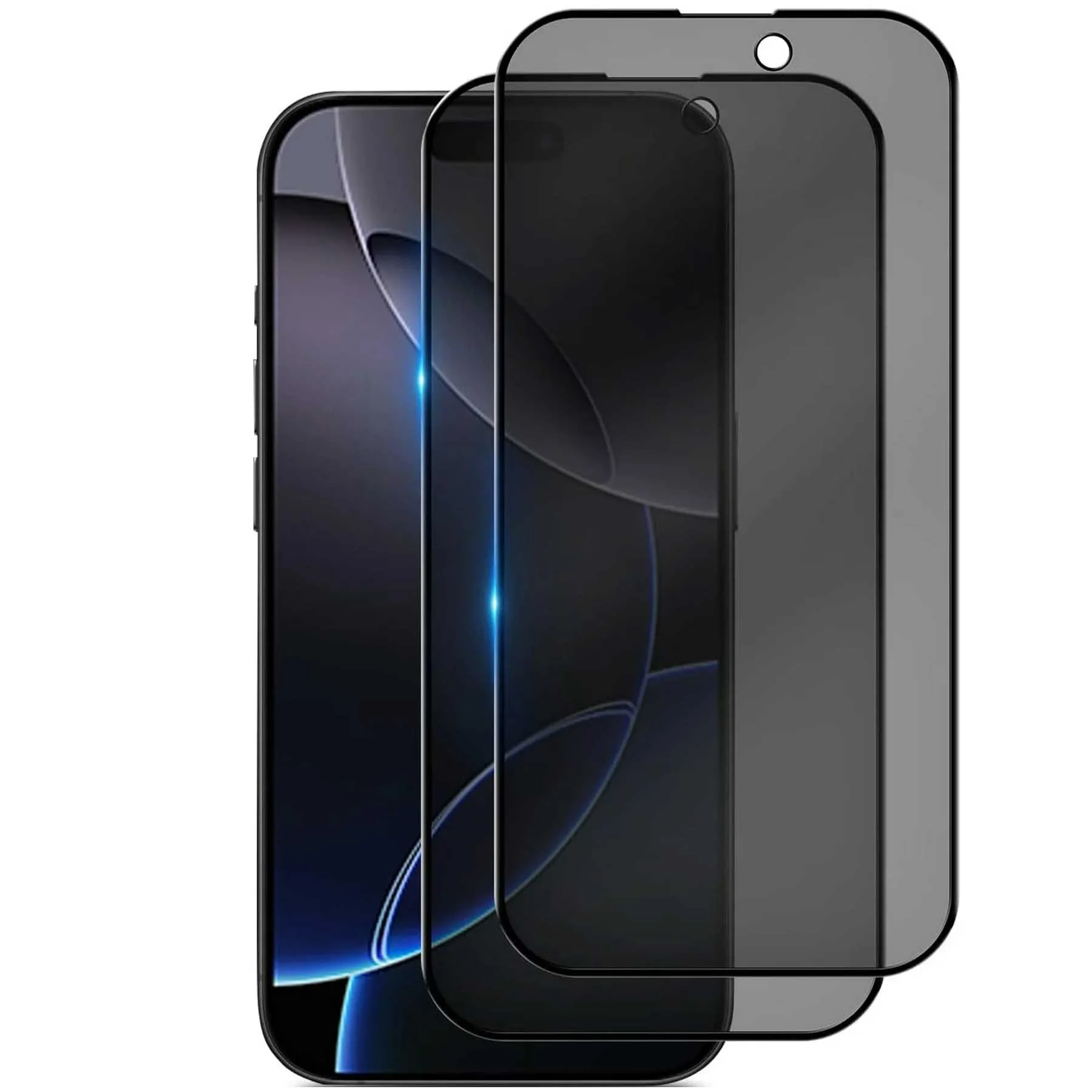 2 Pack Privacy Screen Protector Tempered Glass Curved Anti-Spy Anti-Peep 3D Edge - ZD2SP48
