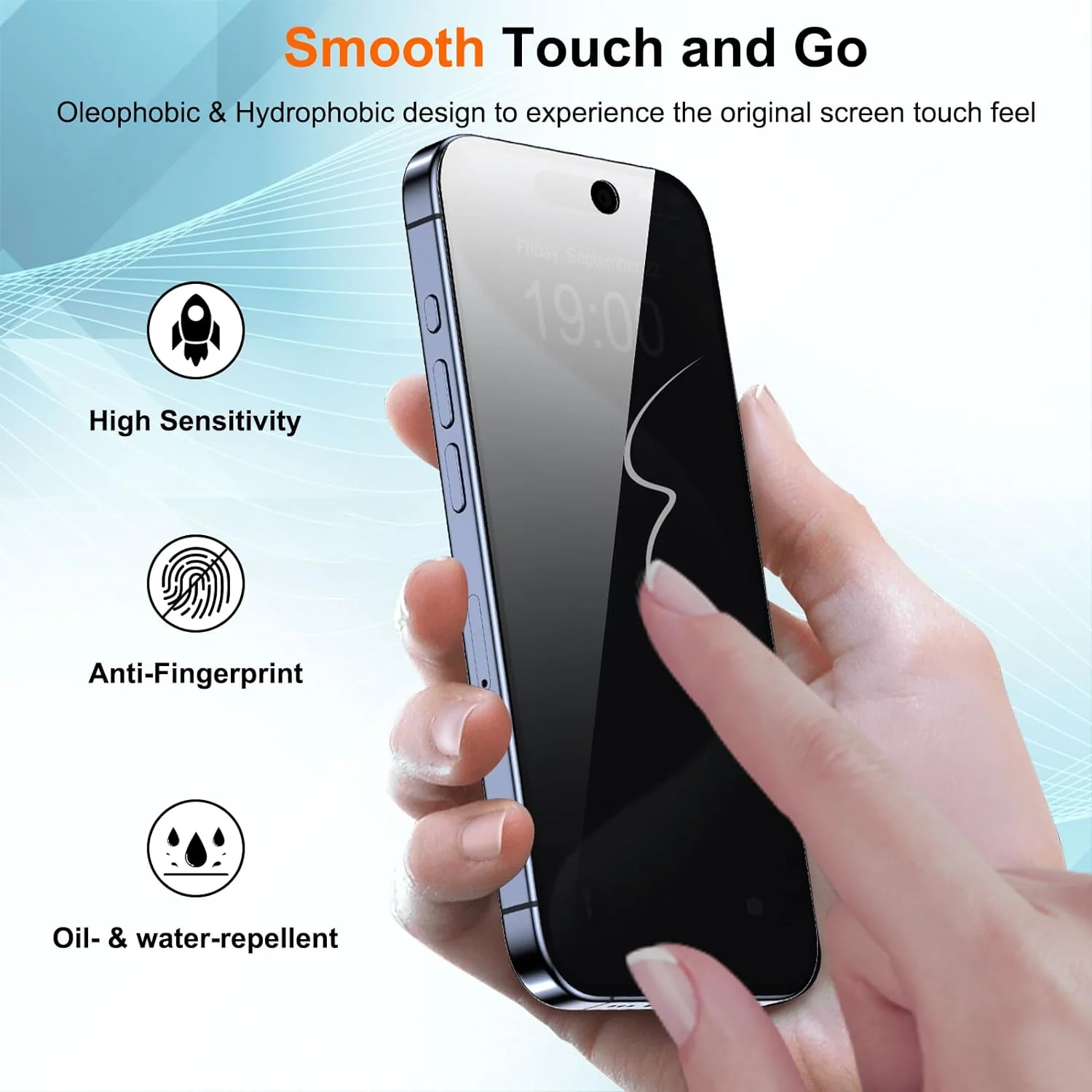 2 Pack Privacy Screen Protector Tempered Glass Curved Anti-Spy Anti-Peep 3D Edge - ZD2V38 - Image 6