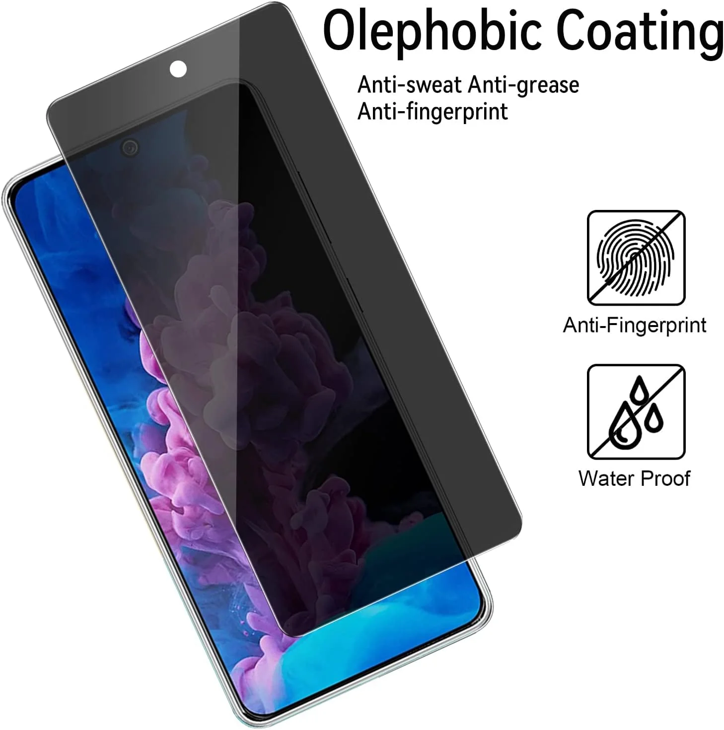 2 Pack Privacy Screen Protector TPU Film Fingerprint Works Anti-Spy Anti-Peep 3D Edge - ZD2SP32 - Image 6