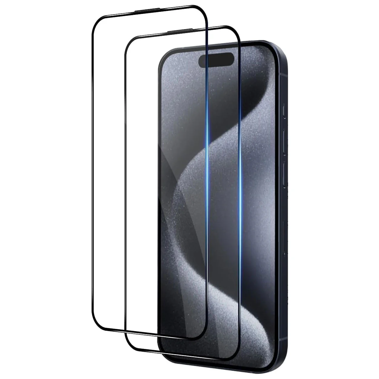 2 Pack Screen Protector Matte Tempered Glass HD Clear Full Cover 9H Hardness Case Friendly - ZD2SP50