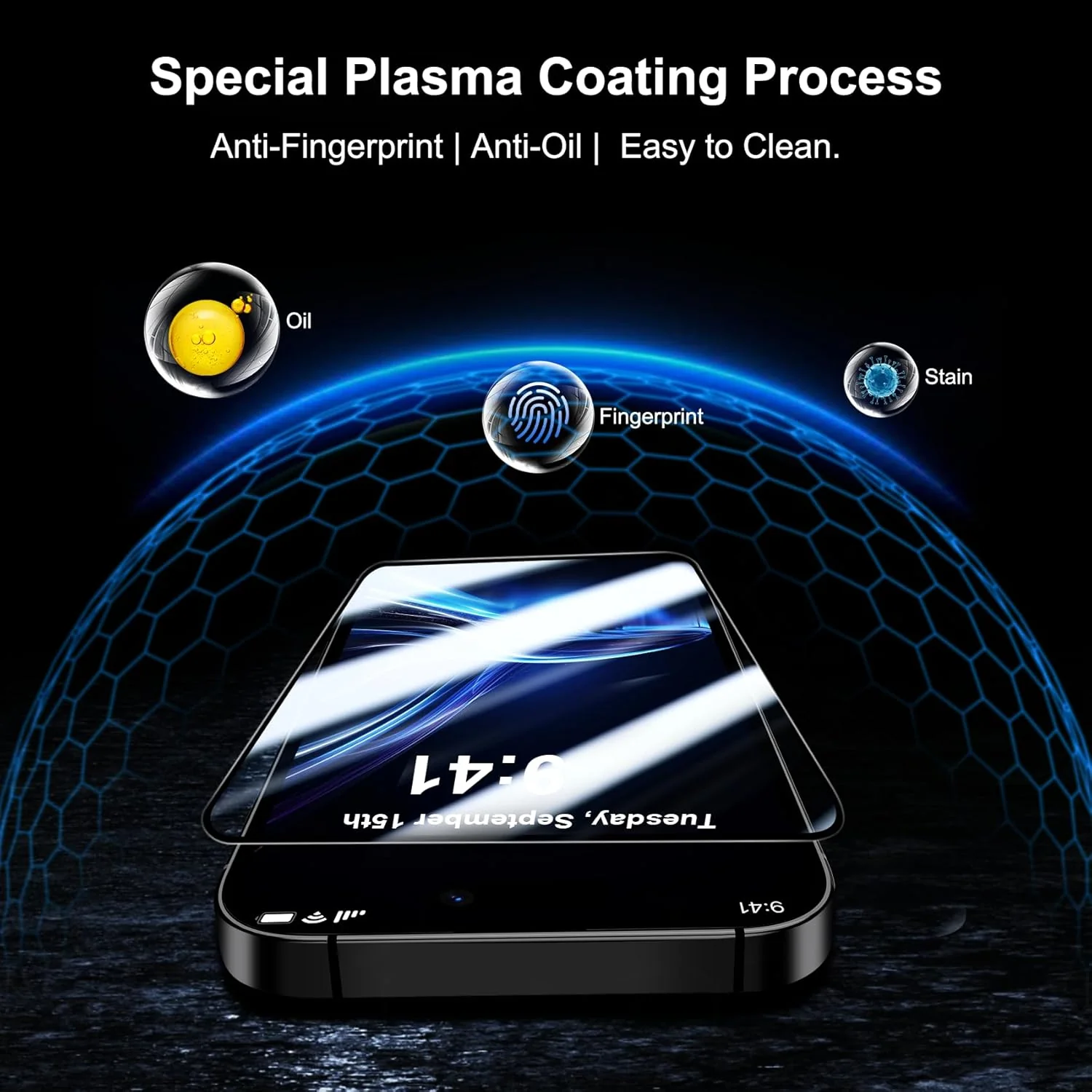 2 Pack Screen Protector Matte Tempered Glass HD Clear Full Cover 9H Hardness Case Friendly - ZD2SP52 - Image 3