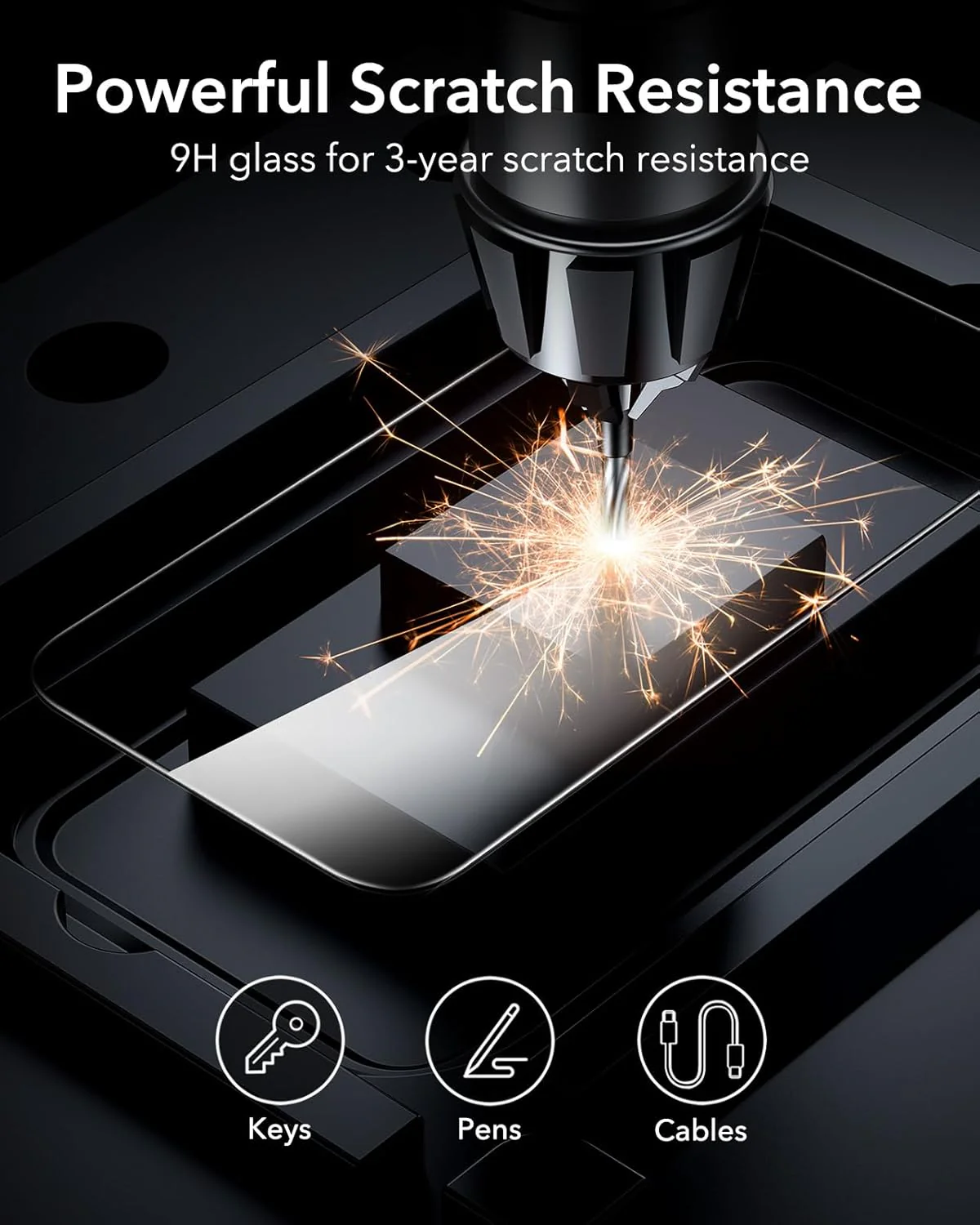 2 Pack Screen Protector Matte Tempered Glass HD Clear Full Cover 9H Hardness Case Friendly - ZD2SP52 - Image 4