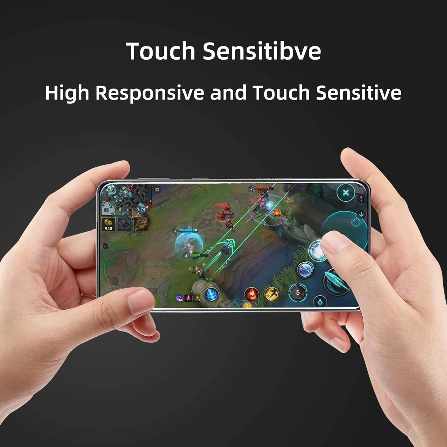 2 Pack Screen Protector Tempered Glass HD Clear Full Cover (Fingerprint Unlock) 9H Hardness - ZD2SP22 - Image 5