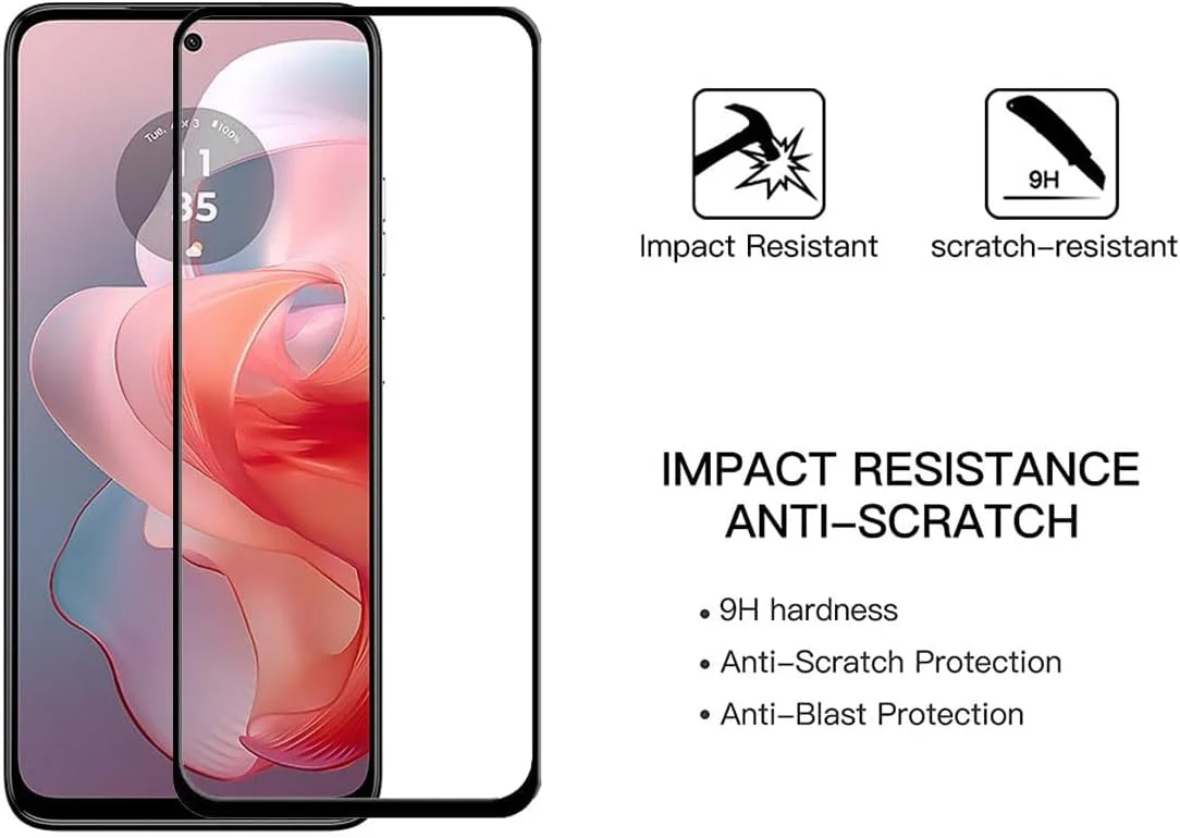 2 Pack Screen Protector Tempered Glass HD Clear Full Cover (Fingerprint Unlock) 9H Hardness - ZD2V59 - Image 5