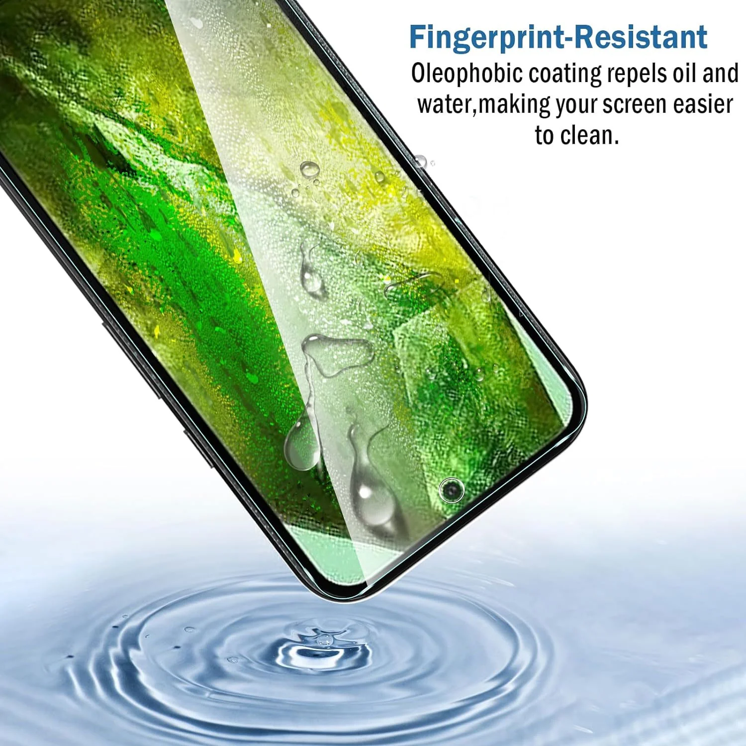 2 Pack Screen Protector Tempered Glass HD Clear Full Cover (Fingerprint Unlock) 9H Hardness - ZD2V71 - Image 3