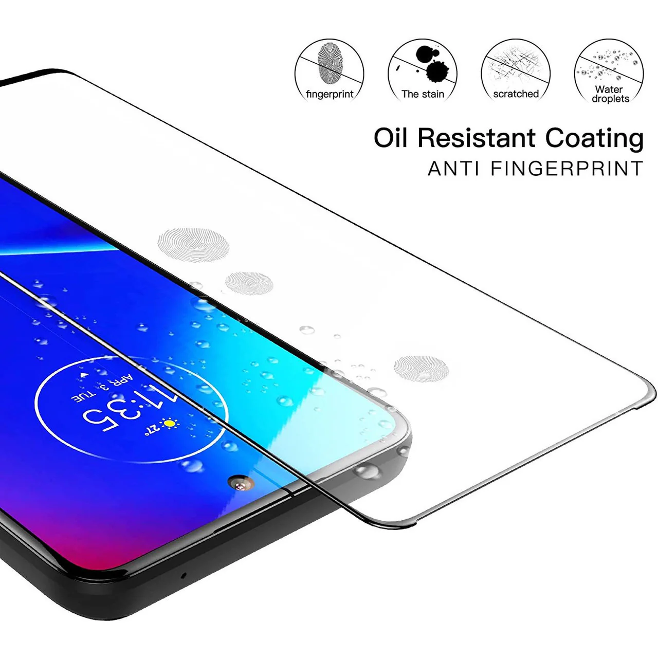 2 Pack Screen Protector Tempered Glass HD Clear Full Cover (Fingerprint Unlock) 9H Hardness - ZD2V76 - Image 5