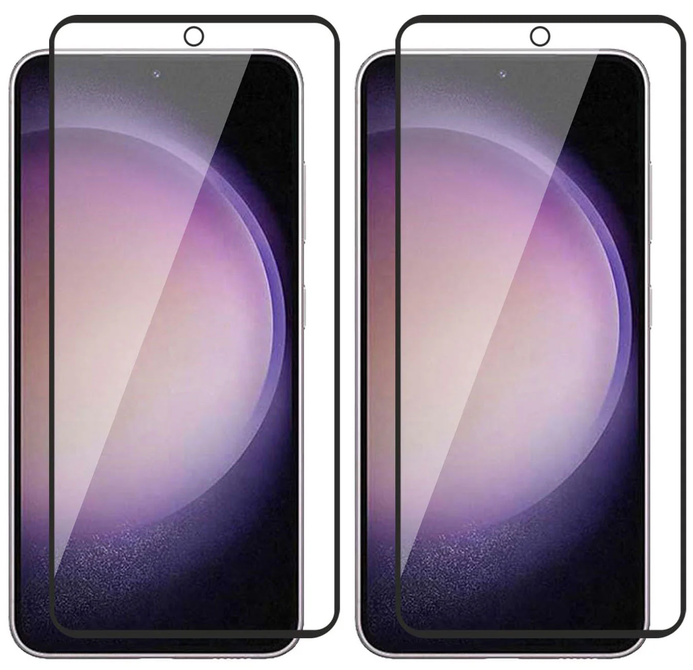 2 Pack Screen Protector Tempered Glass HD Clear Full Cover (Fingerprint Unlock) Case Friendly - ZD2XF97