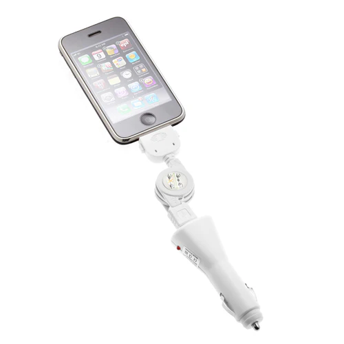 3-in-1 Home Car Charger USB Cable Retractable - Image 3