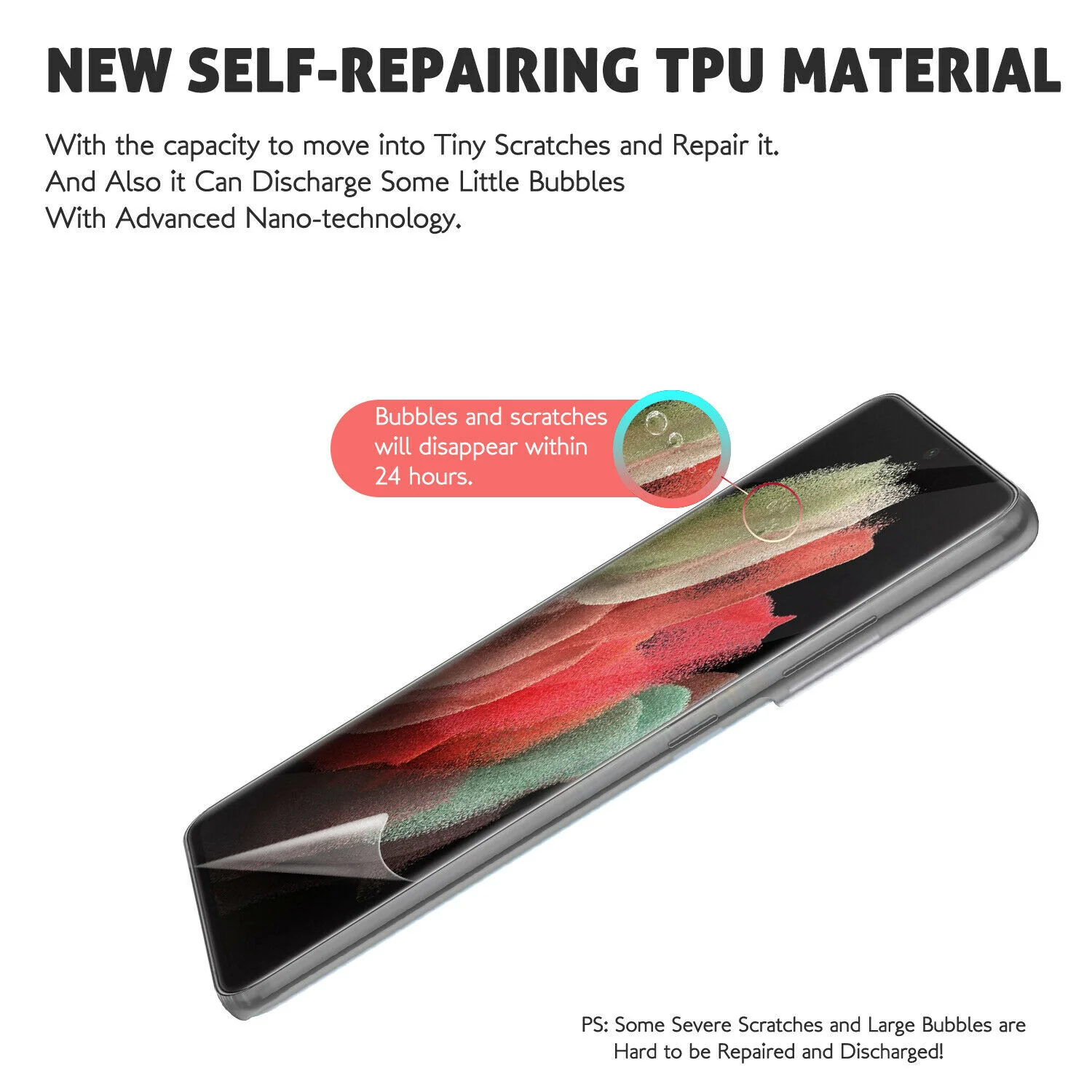 3 Pack Matte Screen Protector TPU Film Anti-Glare Anti-Fingerprint Fingerprint Works Case Friendly - ZD3Z36 - Image 7