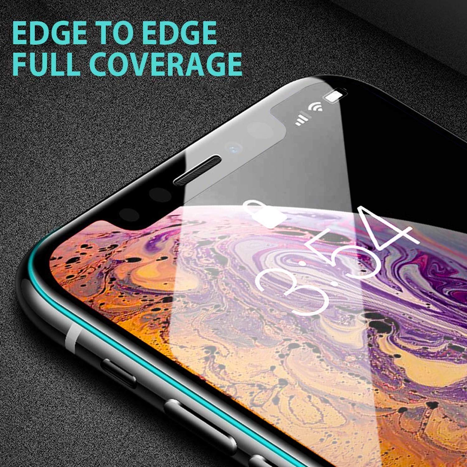 3 Pack Screen Protector Tempered Glass 5D Touch Curved Edge Full Cover Bubble Free - ZD3R50 - Image 2