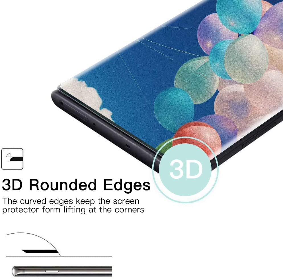 3 Pack Screen Protector Tempered Glass (Fingerprint Unlock) 3D Curved Edge Full Cover HD Clear - ZD3T37 - Image 2