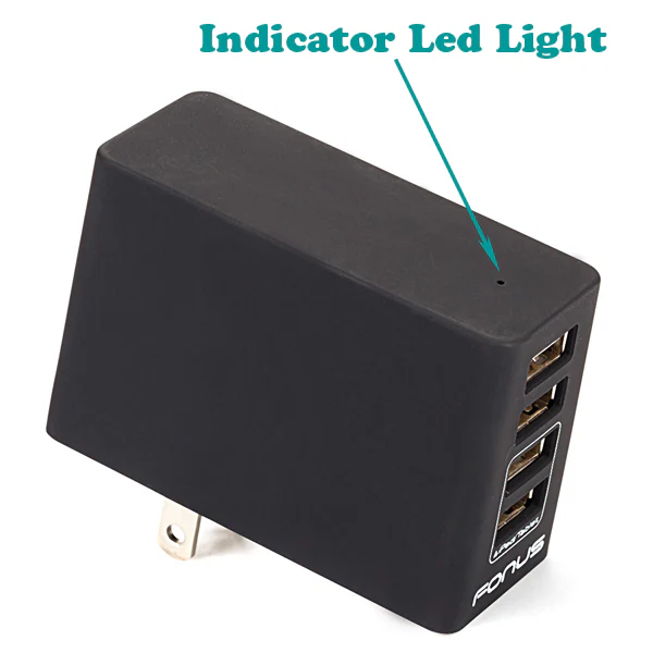 34W 6.8A 4-Port USB Home Wall Charger - Smart Detect - Fonus K64 - Image 4