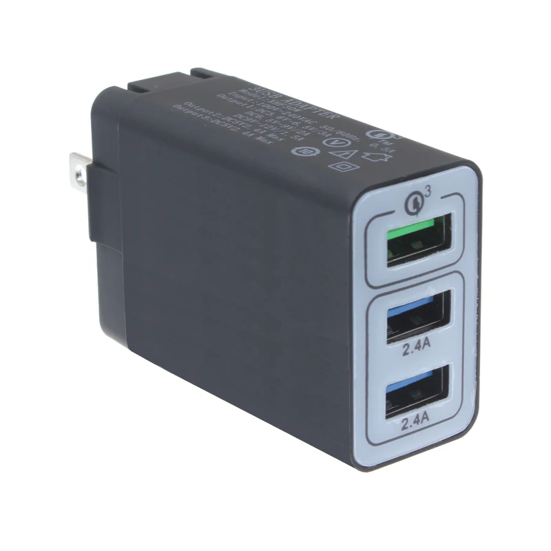 34W 3-Port Fast USB Home Wall Charger - Fonus A61 - Image 2