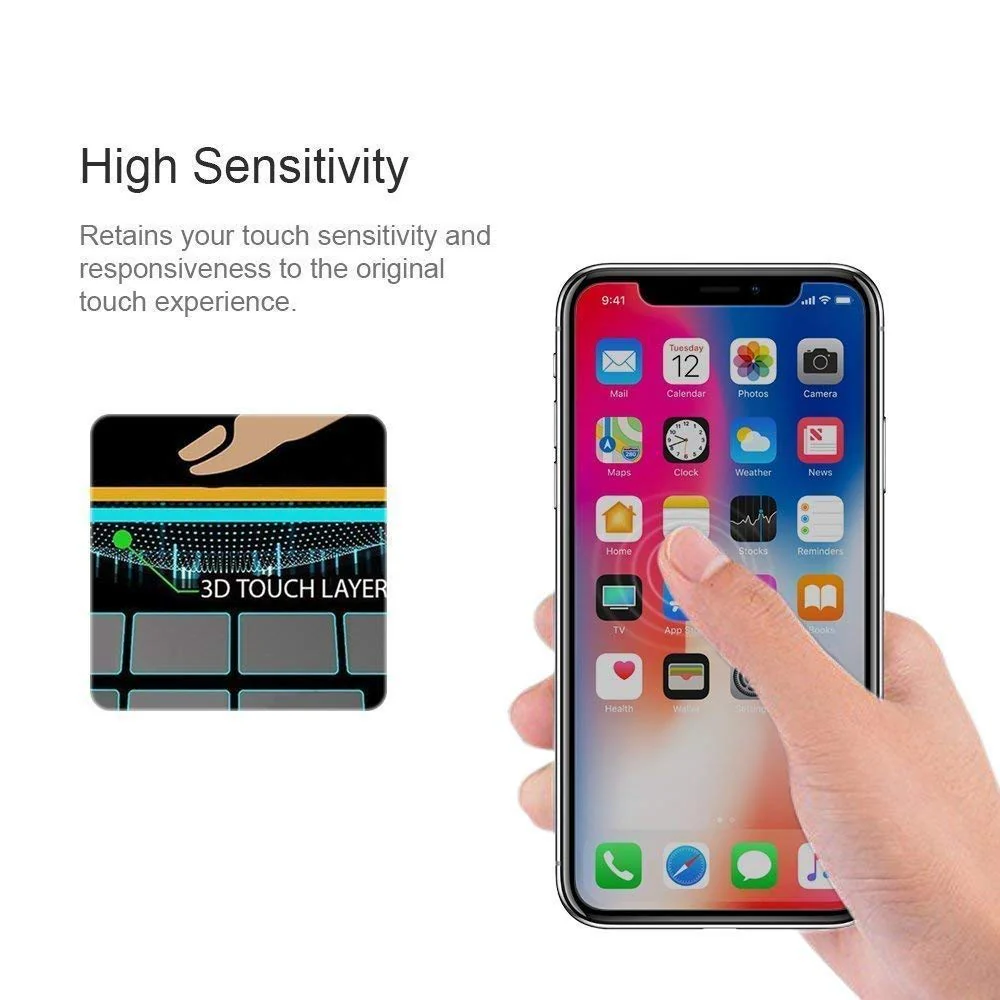 iPhone XS/11 Pro Max - Privacy Screen Protector - Tempered Glass - 3D Full Cover - Image 4