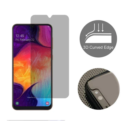 Samsung Galaxy A50 A30 A20 - Privacy Screen Protector - Tempered Glass - 3D Full Cover - Image 4