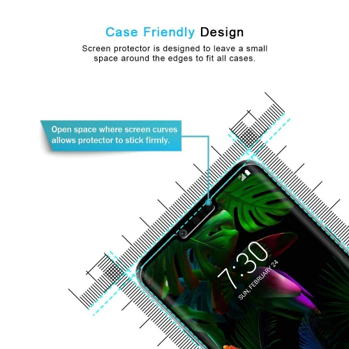 LG G8 ThinQ - Tempered Glass Screen Protector - 3D Curved - Full Cover - Image 3