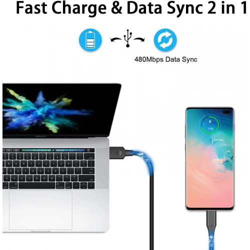 3ft PD USB-C Cable Type-C Fast Charger Power Wire USB - ZDE36 - Image 6