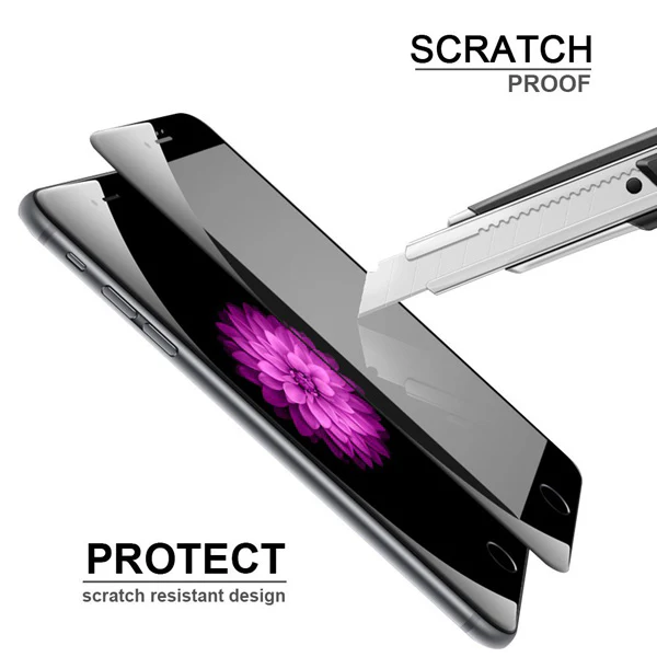 iPhone 6S/7/8 - Tempered Glass Screen Protector - HD Clear - 5D Curved - Full Cover - Black - Image 6