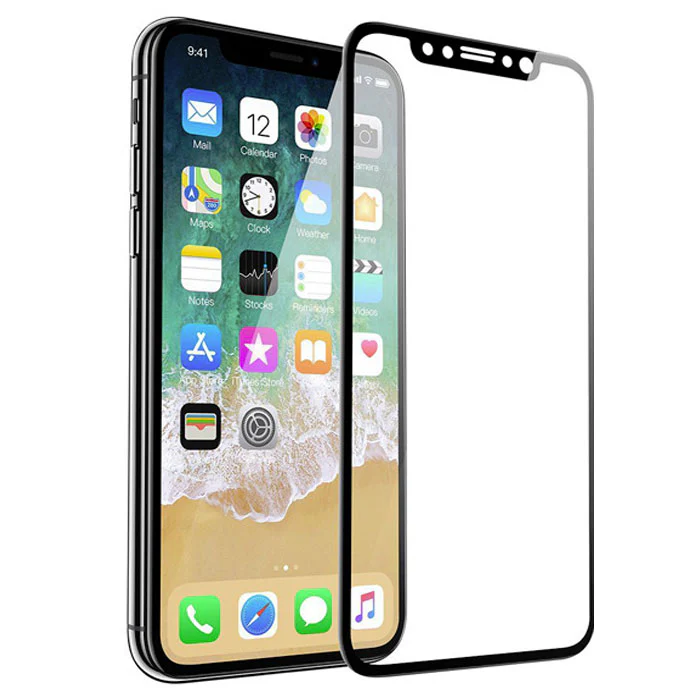 iPhone X/XS/11 Pro - Tempered Glass Screen Protector - HD Clear - 5D Curved - Full Cover