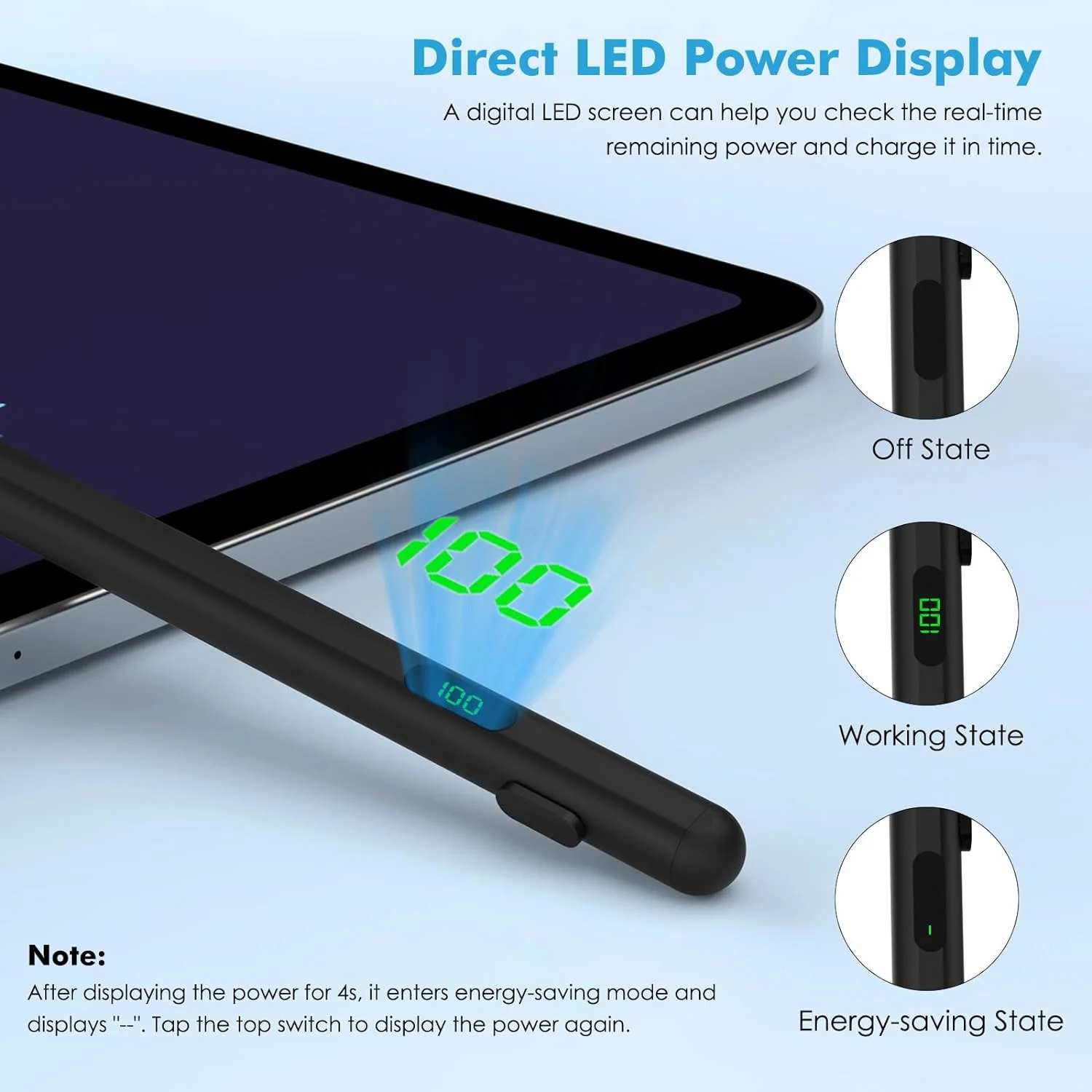 Active Digital Display Stylus Touch Pen Capacitive Rechargeable Palm Rejection - ZDV61 - Image 2