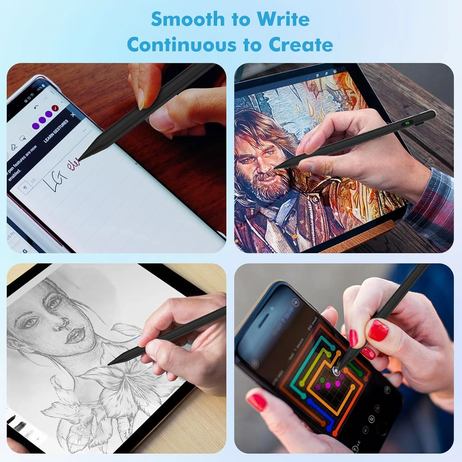 Active Digital Display Stylus Touch Pen Capacitive Rechargeable Palm Rejection - ZDV61 - Image 6