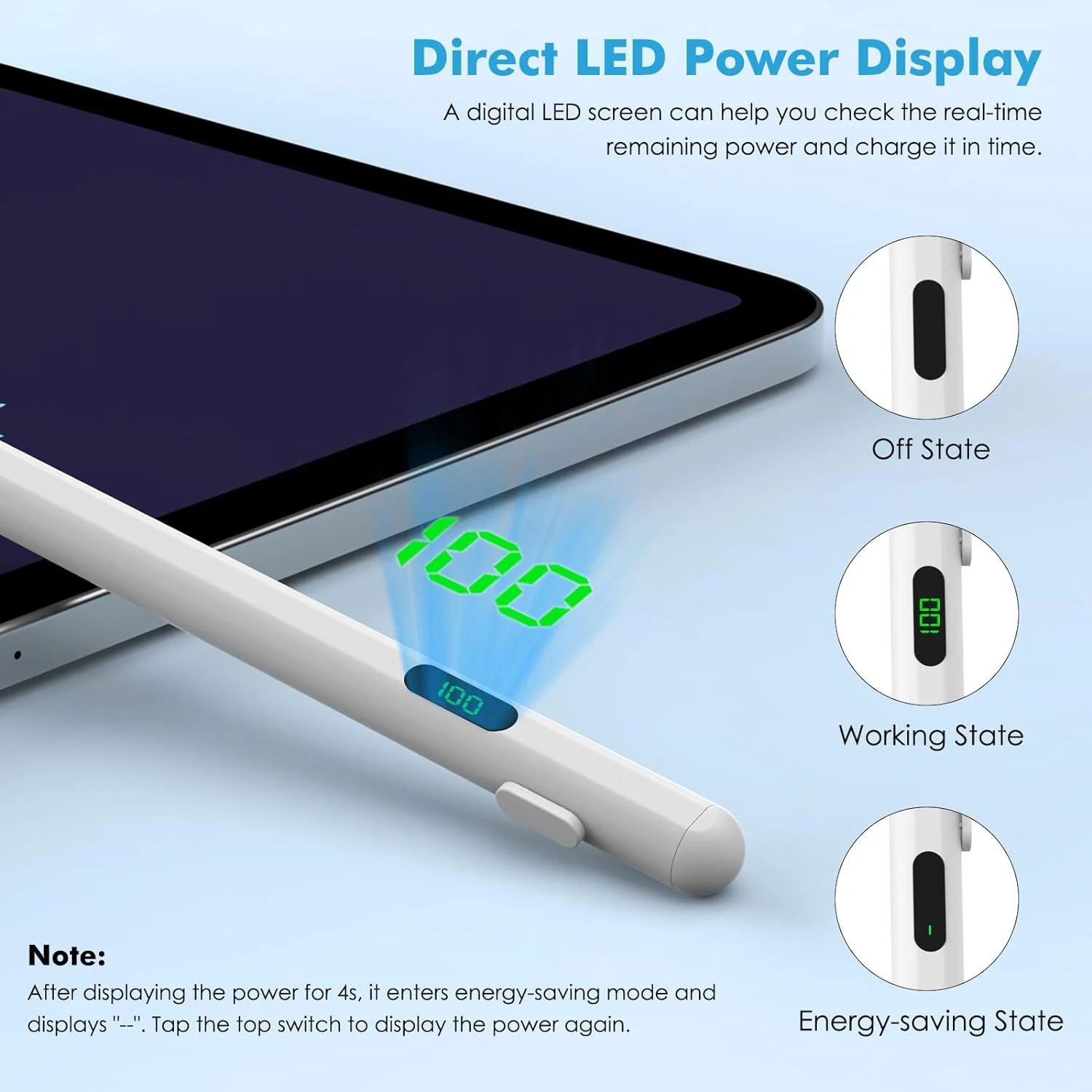 Active Digital Display Stylus Touch Pen Capacitive Rechargeable Palm Rejection - ZDV62 - Image 2