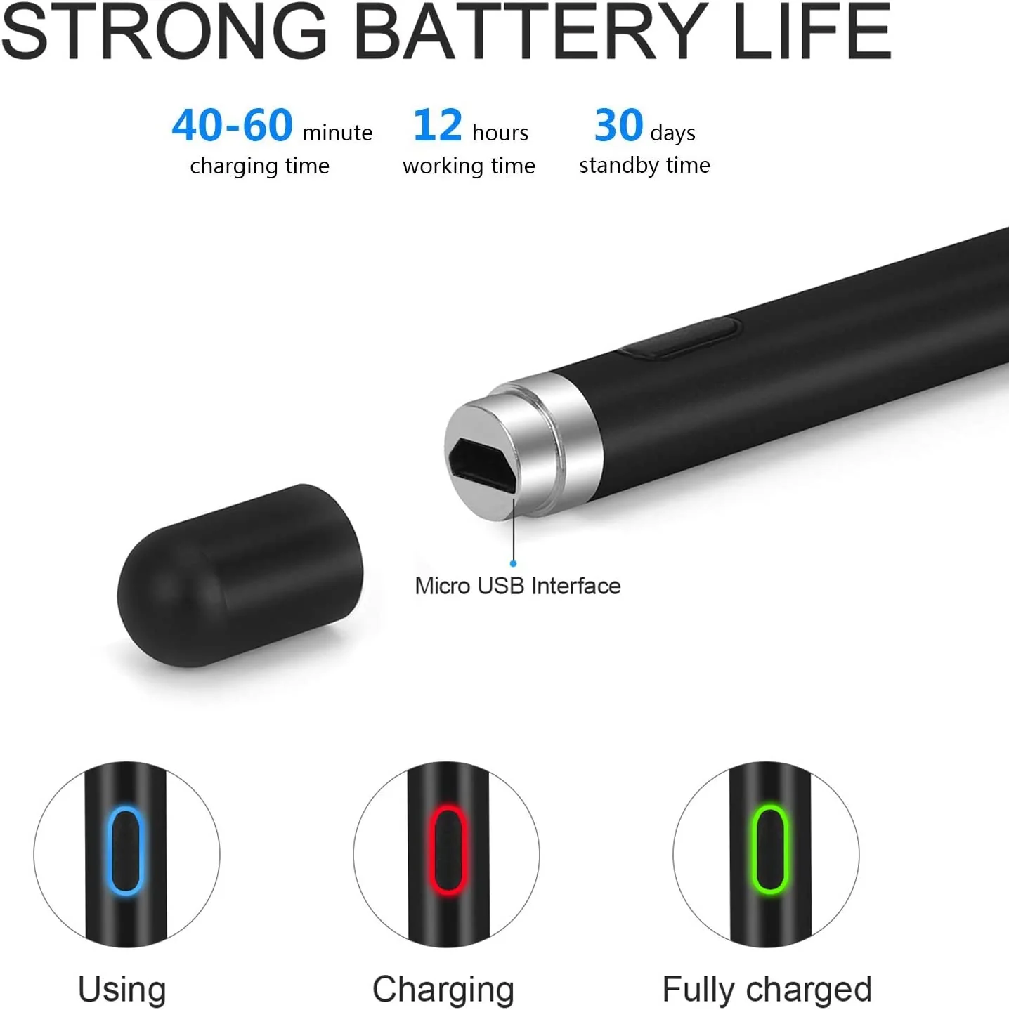Active Stylus Pen Digital Capacitive Touch Rechargeable Palm Rejection - ZDD37 - Image 4