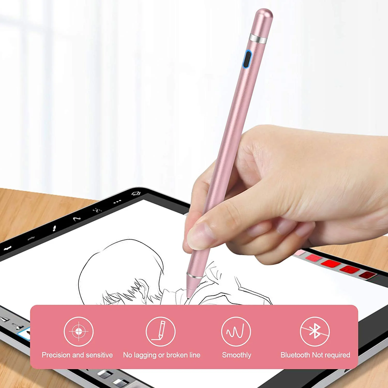 Active Stylus Pen Digital Capacitive Touch Rechargeable Palm Rejection - ZDG78 - Image 5
