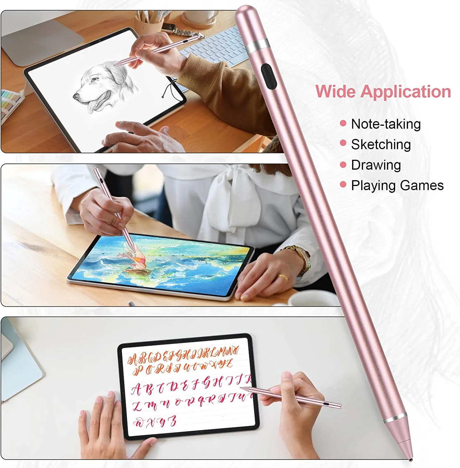 Active Stylus Pen Digital Capacitive Touch Rechargeable Palm Rejection - ZDG78 - Image 6