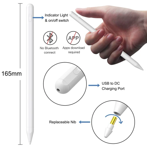 Active Stylus Pen Digital Capacitive Touch Rechargeable Palm Rejection - ZDG79 - Image 2