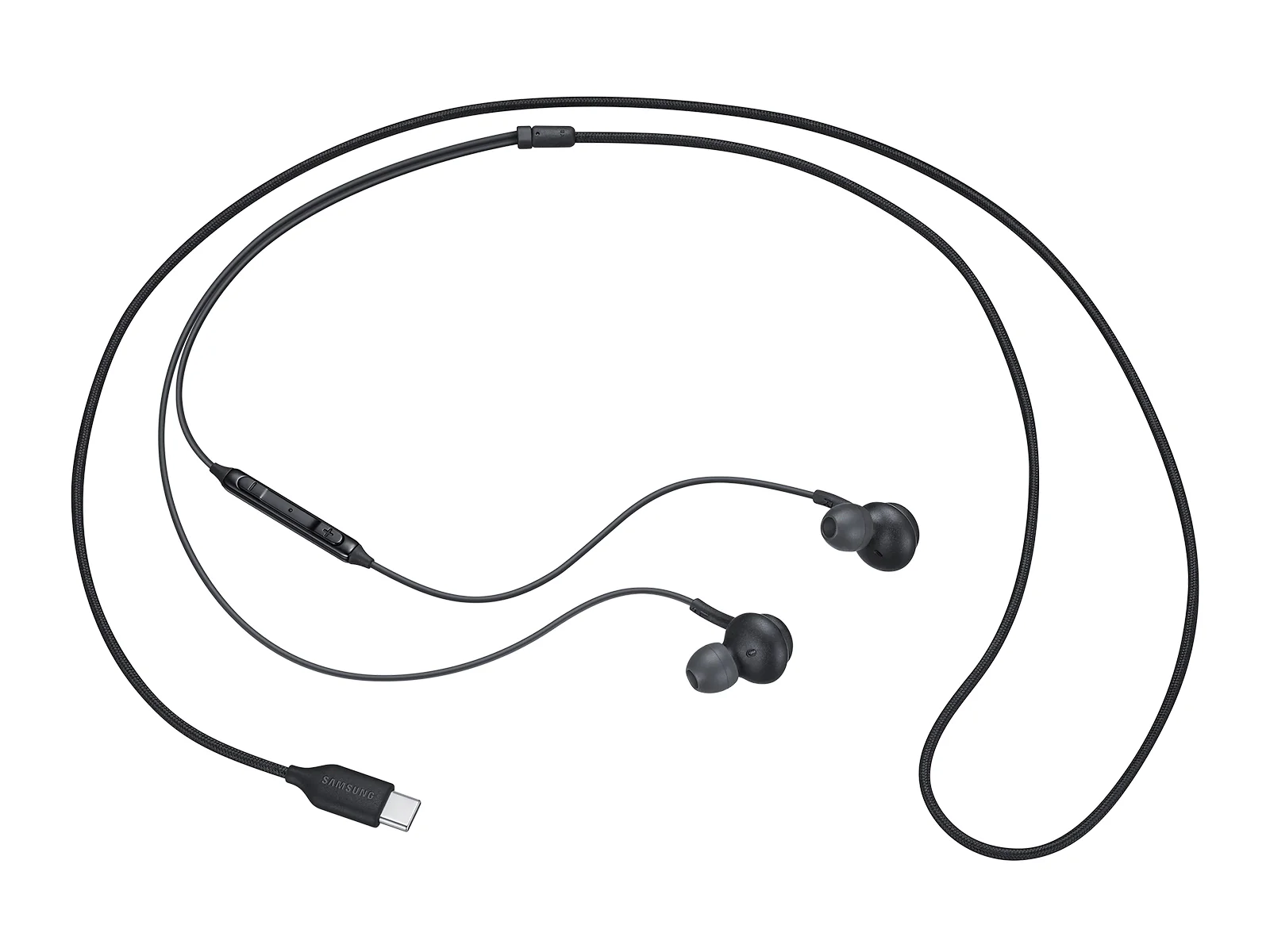 AKG TYPE-C Earphones Authentic Headphones USB-C Earbuds EO-IC100 w Mic - Black
