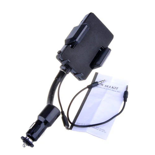 FM Transmitter Car Mount DC Charger Holder - Handsfree Mic - Remote - Fonus J45 - Image 8