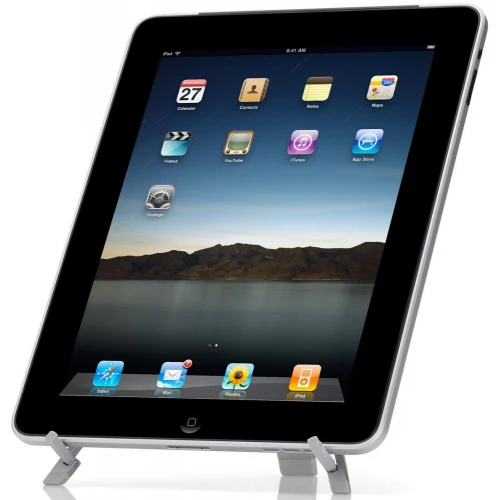 Portable Travel Folding Tablet Stand Desktop Holder - Aluminum - F89 - Image 4