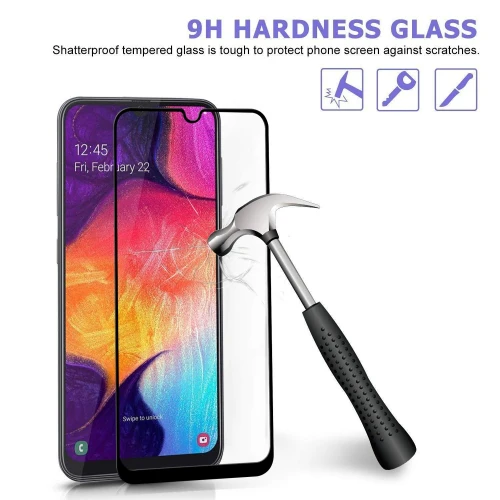 Samsung Galaxy A50 A30 A20 - Anti-Glare Tempered Glass Screen Protector - 3D Full Cover - Image 2