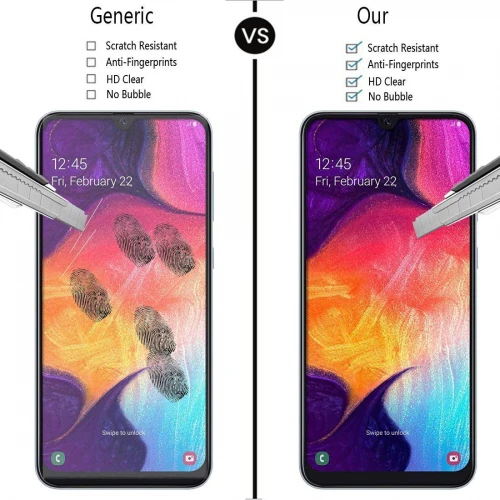 Samsung Galaxy A50 A30 A20 - Anti-Glare Tempered Glass Screen Protector - 3D Full Cover - Image 5