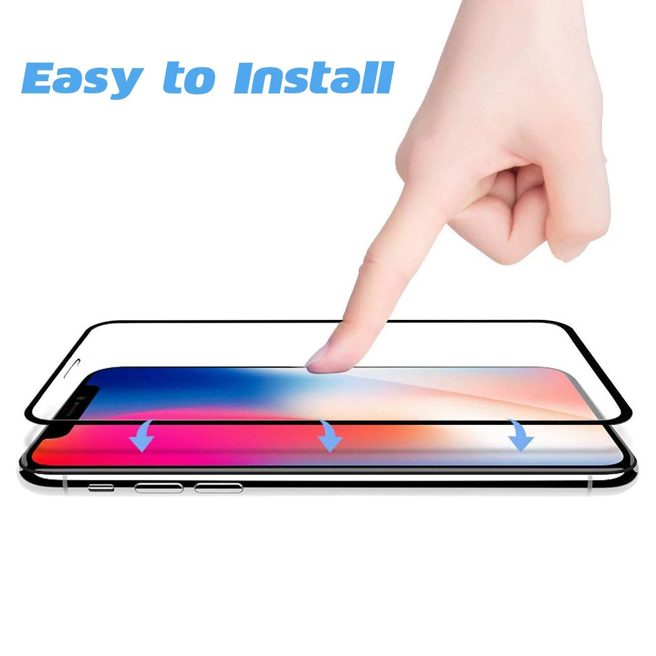 iPhone XS/11 Pro Max - Anti-glare Screen Protector Tempered Glass - Full Cover - Fingerprint Resistant - Image 4