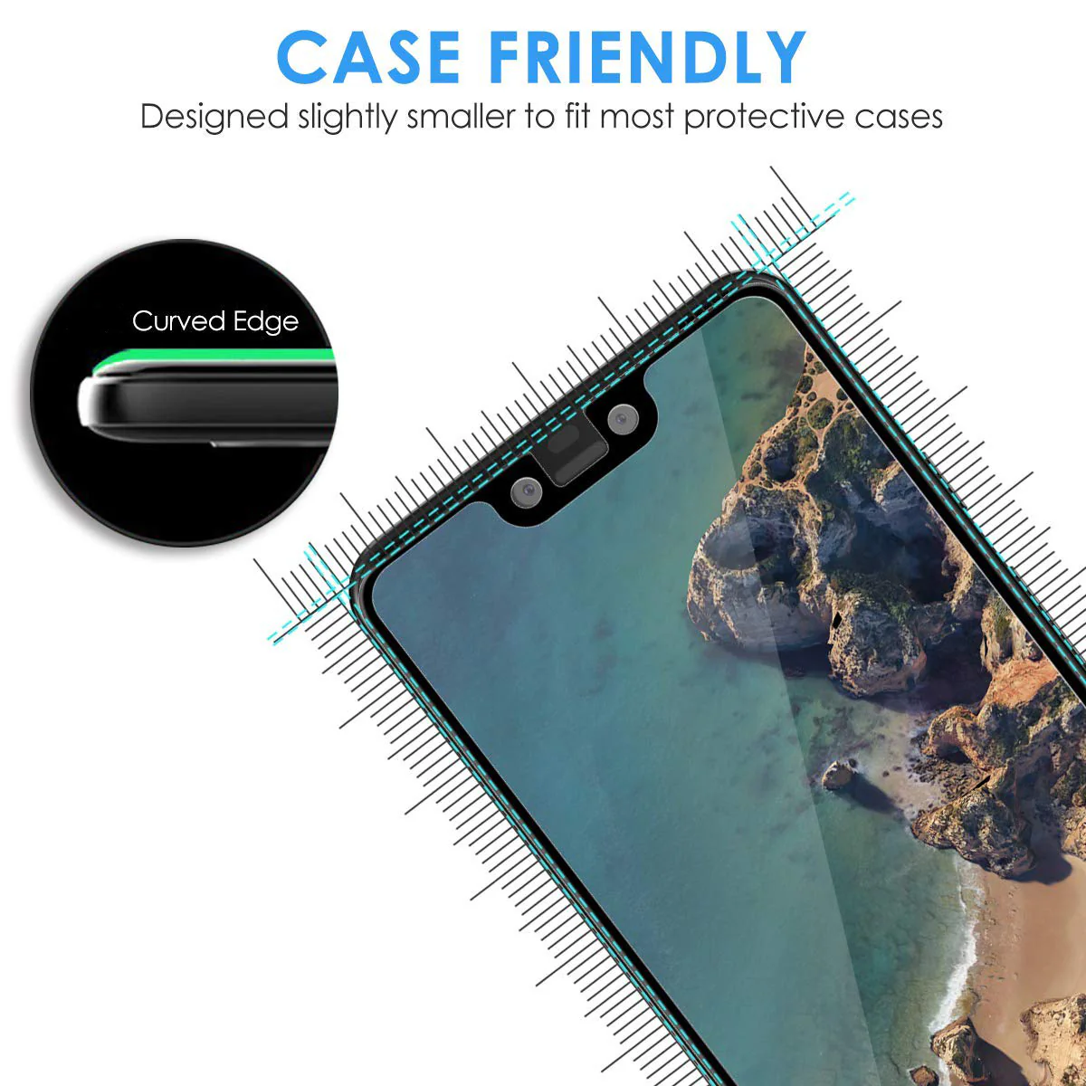 Samsung Galaxy S9 - Anti-glare Screen Protector Tempered Glass - Full Cover - Fingerprint Resistant - Image 4